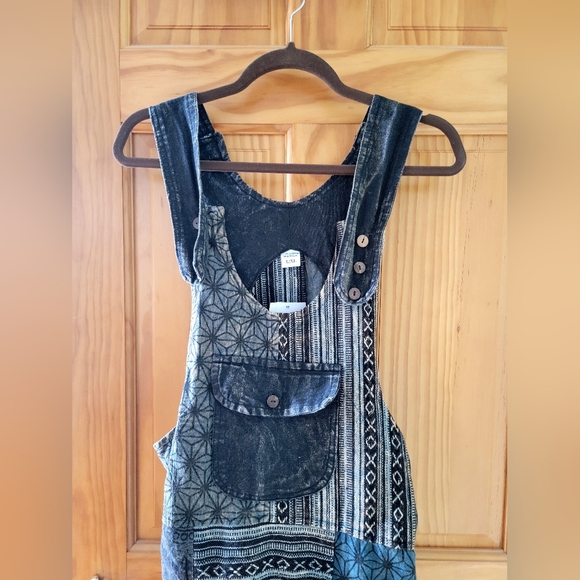 Handmade Patchwork Cotton Dress (Women's L/XL) - Picture 2 of 14